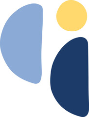 hand draw shape abstract design