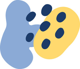 hand draw shape abstract design