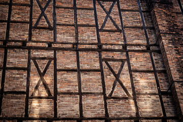 Half-timbered wall of an old house
