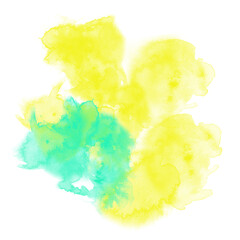 Bright Yellow Watercolor Transparent 