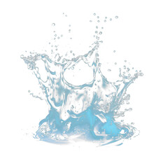 transparent liquid splash crown, similar to water. Can be either used on a light or dark background. Easily change H/S/L to obtain any other liquid splash.