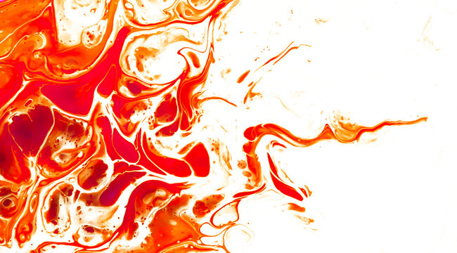 multicolor paint spilled onto the canvas, creating an interesting abstract drawing, a pattern of lines, halftones, causing different associations in your design. fluid art. PNG
