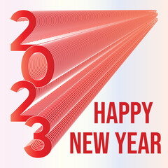 Text Effect of 2023 Happy New Year