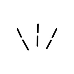 Anxiety symbols hand drawn icon set. Stress and dumbfounded line effects with amazement and vector fright