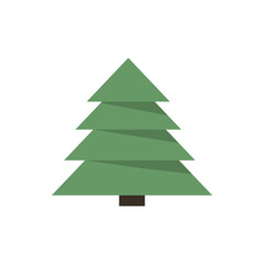 Christmas tree on a white background	