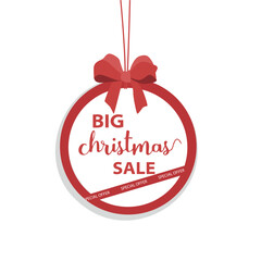 Web sale banner for big Christmas sale special offer.
