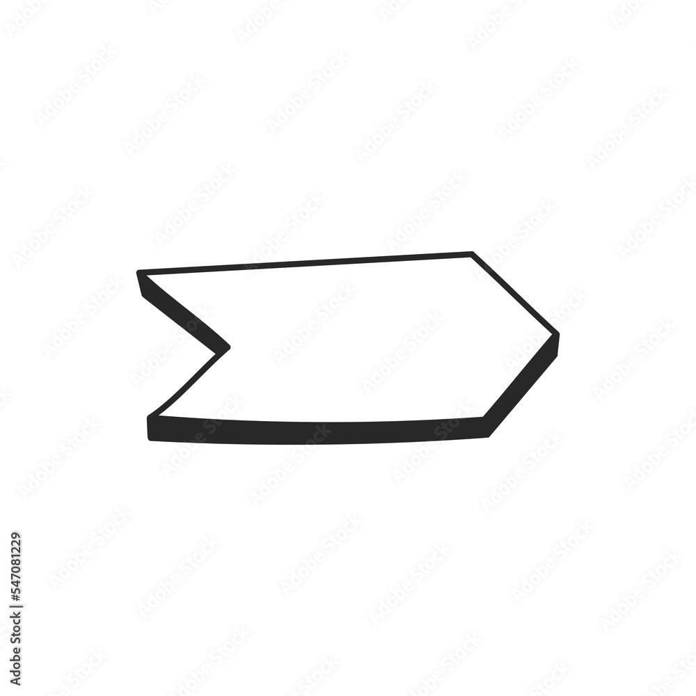 Poster geometric frames hand drawn icon set. arrows pointers with speech bubbles and lightning bolts for ar