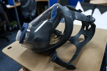 Gas Mask or respirator used to protect against harmful chemicals ,chemical weapons, dust, toxic...