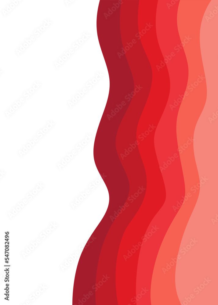 Poster simple background with gradient wavy line pattern and with some copy space area