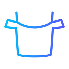 crop top gradient icon