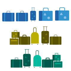 set of suitcases
