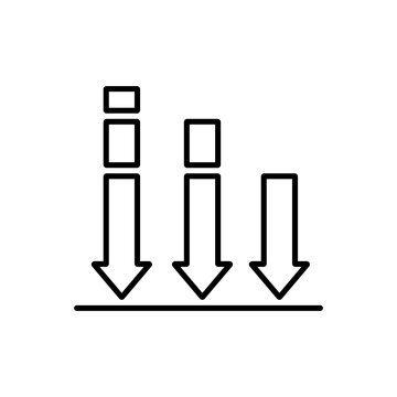 graph diagram chart icon growth increase decrease up down 