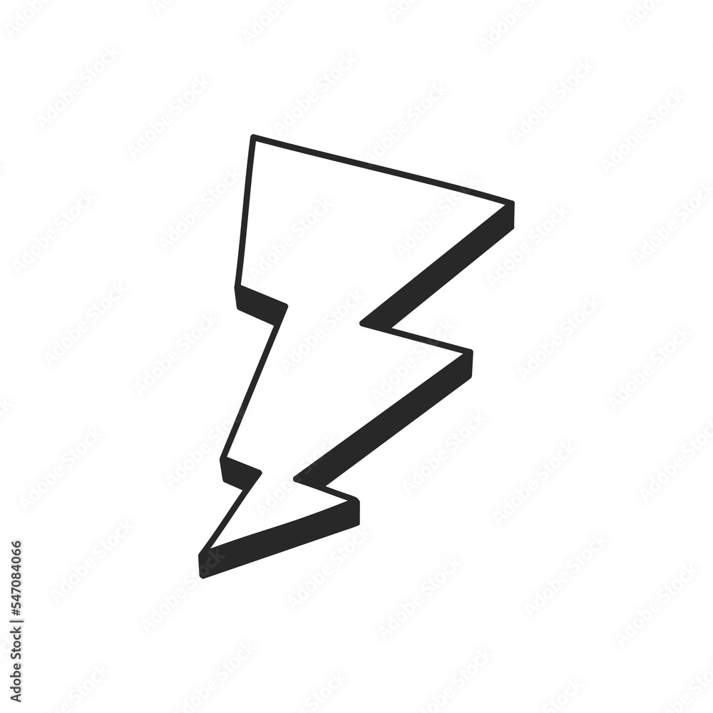 Poster Geometric frames hand drawn icon set. Arrows pointers with speech bubbles and lightning bolts for artistic creative vector design