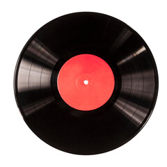Black vinyl record
