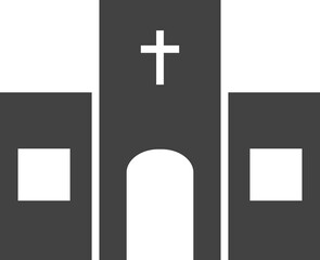 Fototapeta premium church building icon vector set