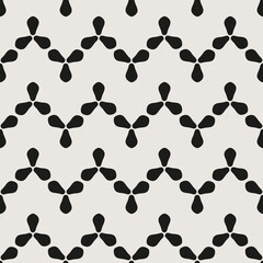 Essential monochrome geometric seamless vector pattern. Neutral geometry multi-use repeating pattern tile for packaging and backgrounds. 