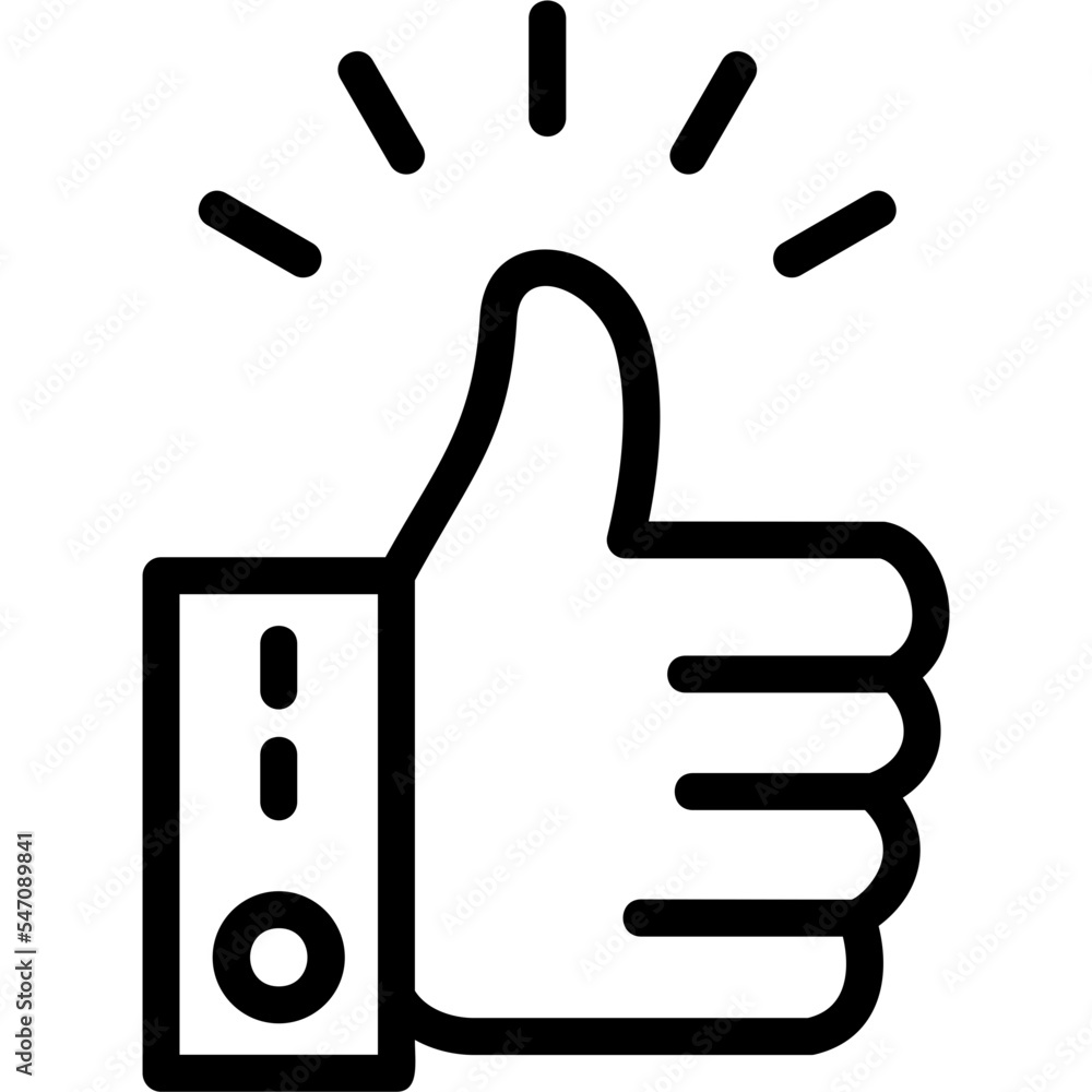 Wall mural thumbs up icon