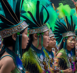 Apsara Dancer, Apsara Khmer Priestess, Ceremonial headdress and ritual facial markings