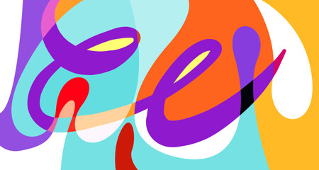 Vector colorful abstract psychedelic liquid and fluid background pattern