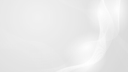 Abstract white panoramic background made of triangles - Vector