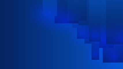 Abstract blue panoramic background made of triangles - Vector