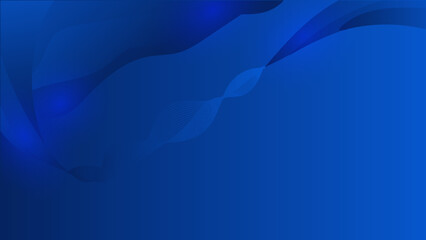 Abstract blue panoramic background made of triangles - Vector