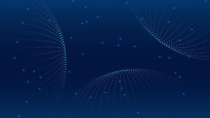 Abstract blue flyer background made of triangles - Vector