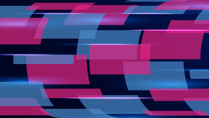 Abstract blue flyer background made of triangles - Vector