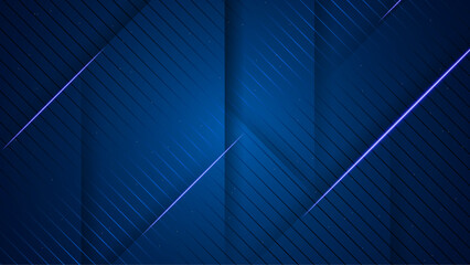 Abstract blue flyer background made of triangles - Vector