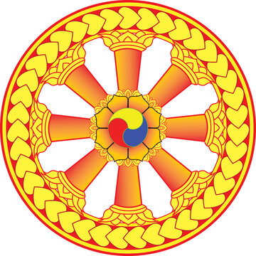 Buddhist Logo Lao art