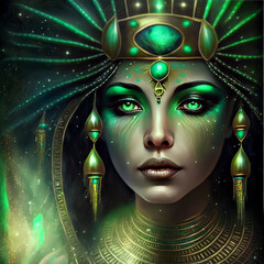 Apsara Dancer, Apsara Khmer Priestess, Ceremonial headdress and ritual facial markings