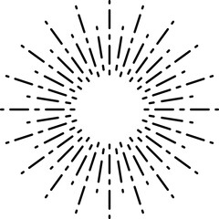 Exploding starburst, sunburst, sunrays, fireworks.