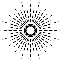 Obraz premium Exploding starburst, sunburst, sunrays, fireworks.