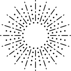 Exploding starburst, sunburst, sunrays, fireworks.