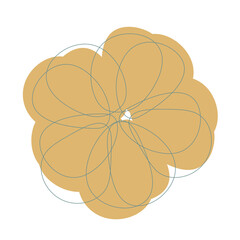 Minimal line art flowers