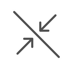 Arrow icon outline and linear symbol.	

