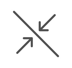 Arrow icon outline and linear symbol.	
