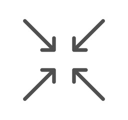 Arrow icon outline and linear symbol.	
