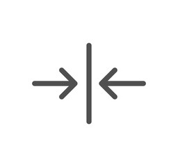 Arrow icon outline and linear symbol.	
