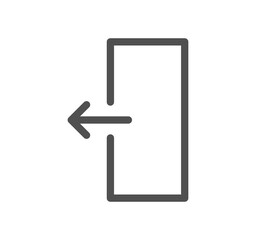 Arrow icon outline and linear symbol.	
