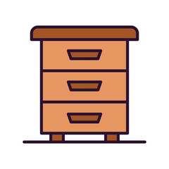 Bedside Table Icon