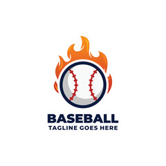 Baseball logo design vector illustration