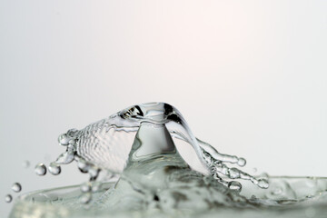 Water Drop Splash with Ripples on water surface