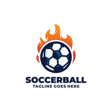Soccer team logo design vector illustration