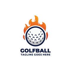 Golf logo design vector illustration