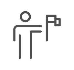 Business people icon outline and linear symbol.	
