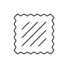 Fabric sample line outline icon