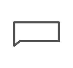 Message icon outline and linear symbol.	
