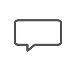 Message icon outline and linear symbol.	
