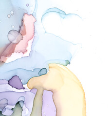 Alcohol Ink Texture. Oil Fluid Artistic Print.